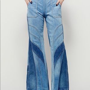Free People Bell Bottoms Patchwork